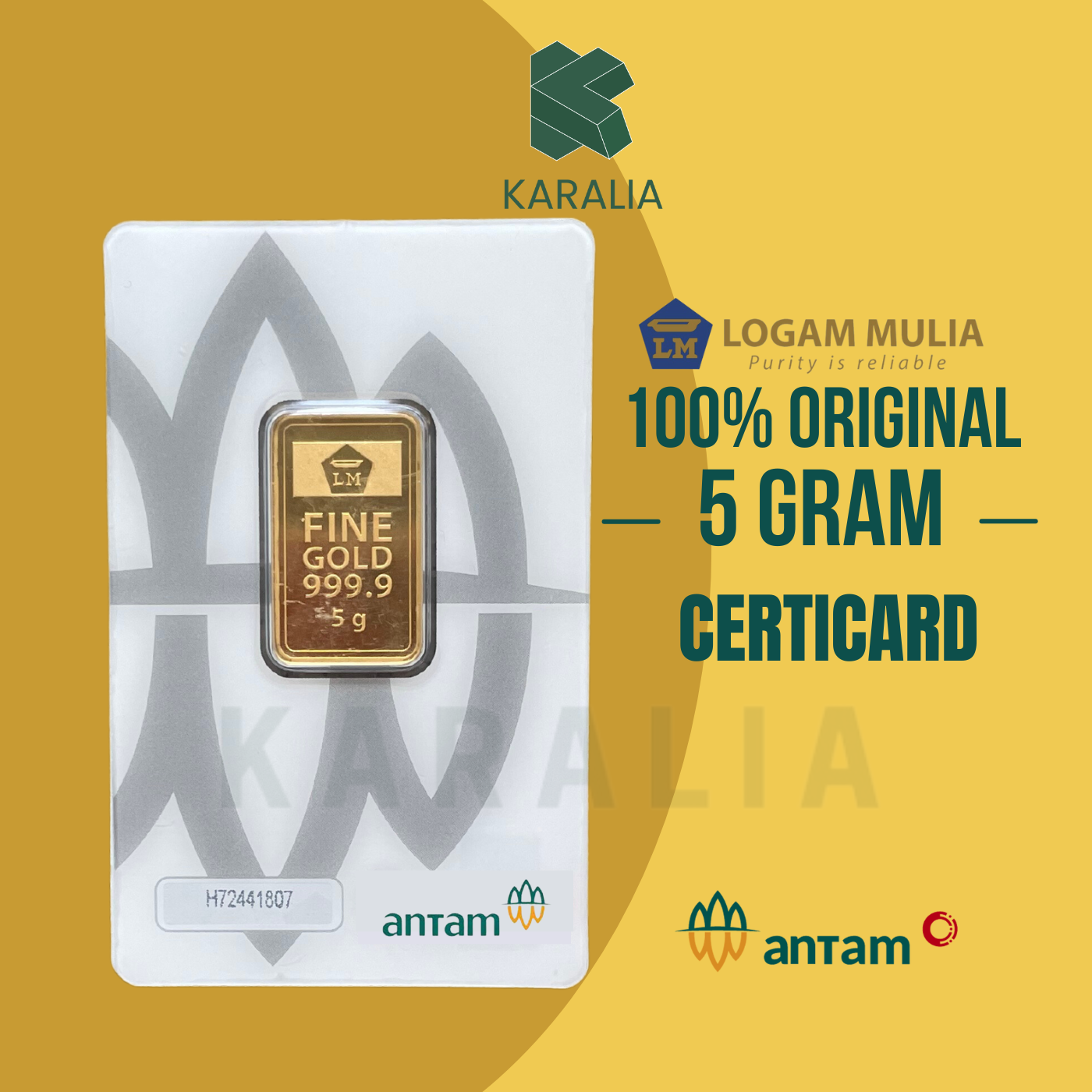 LM Emas Antam 5 Gram Certicard ABU
