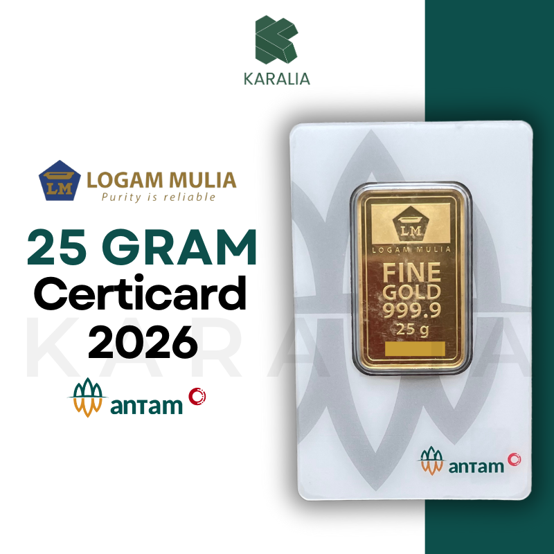 LM Emas Antam 25 Gram Certicard 2026