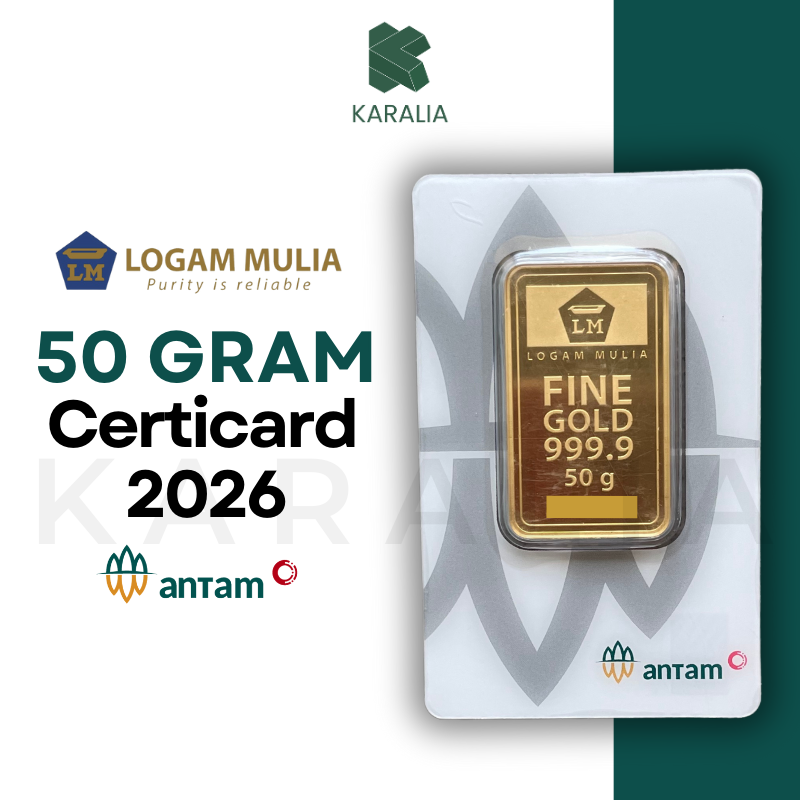 LM Emas Antam 50 Gram Certicard 2026
